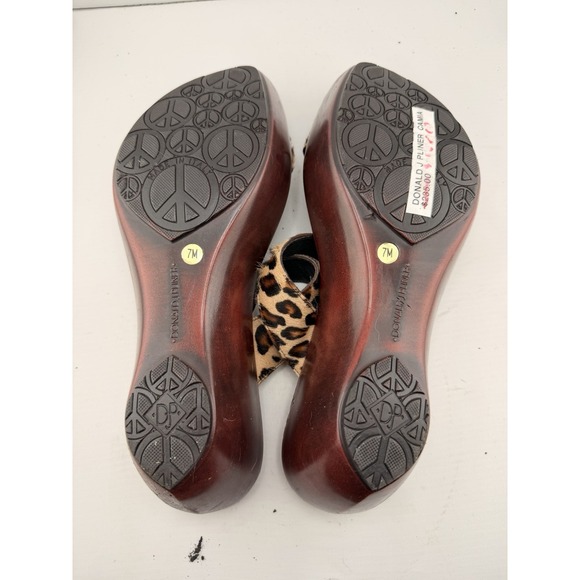 Donald J Pliner Italian leopard fur and ruby buckle Slides Camia Size 7 Sandals - Picture 6 of 6